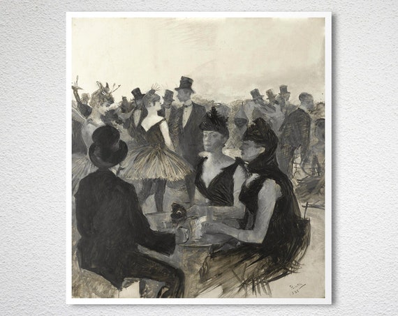 Bal Masque by Henri de Toulouse Lautrec, Fine Art Poster, Art Nouveau  Print, Impressionist Wall Art, French Ball Poster, Posh Artwork