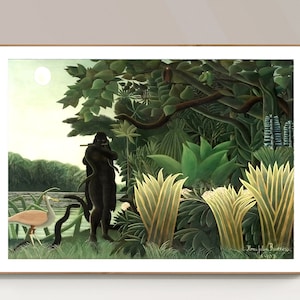 The Snake Charmer by Henri Rousseau Fine Art Print - Poster Paper or Canvas Print / Gift Idea / Wall Decor