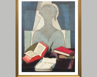 Angel Zarraga 'The Poet' Fine Art Print - Poem Lover Gift