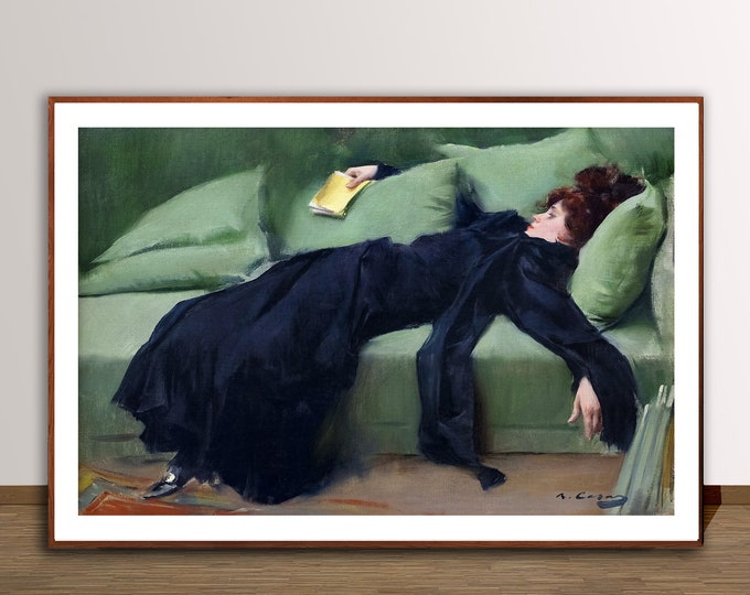 Featured listing image: Ramon Casas 'After the Ball' Fine Art Print: Figurative Wall Decor