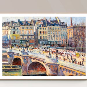 Paul Signac Paris, le Pont Neuf Painting Reproduction
