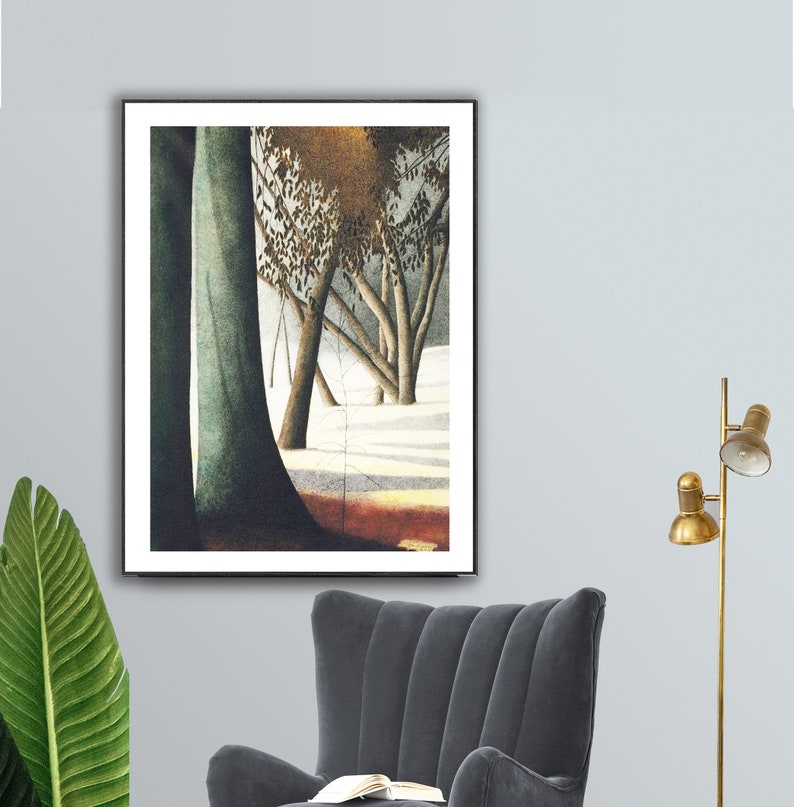 A Forest by Leon Spilliaert Fine Art Print Botanical Artwork, Landscape Painting, Nature Print, Deco Interior image 2