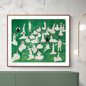 Relaxing ( Society in Top Hats ) by Kazimir Malevich Fine Art Print -  Poster Paper or Canvas Print / Gift Idea / Wall Decor