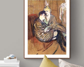 Dos amigas - Henri de Toulouse Lautrec - Impresión artística