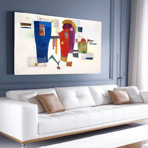 Accompanied Contrast (Contraste accompagné) by Wassily Kandinsky Fine Art Print, Expressionist Poster, Abstract Wall Art, Modern Art Print