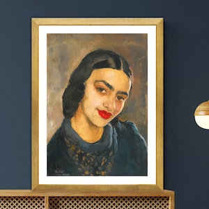 Amrita Sher Gil, Self Portrait  Fine Art Print - Figurative Art / Gift Idea / Wall Art