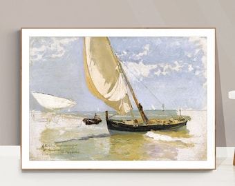 ホワキン・ソローリャ・バスティーダ、バレンシアの乗馬、新品額装付 ホワキン・ソローリャ・バスティーダ、バレンシアの乗馬、新品額装付