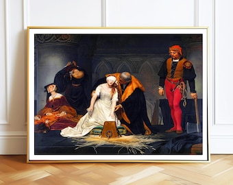 ポール・ドラローシュ作「レディ・ジェーン・グレイの処刑」1833年