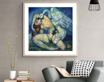 Leda and Swan Fine Art Print by Federico Beltran Masses