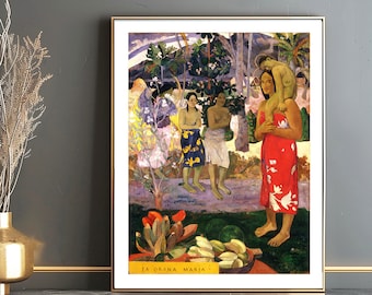 Paul Gauguin La Orana Maria Fine Art Print - Figurative Wall Decor