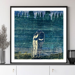 Auf dem Weg zum Wald von Edvard Munch Fine Art Print - Munch Fantasie Malerei / Geschenkidee / Wanddekoration
