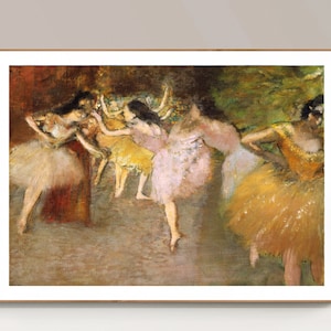 Rehearsal Before the Ballet by Edgar Degas Fine Art Print - Poster Paper or Canvas Print / Gift Idea / Wall Decor