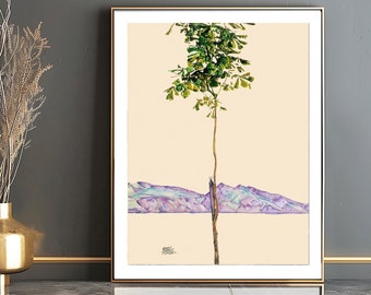 Little Tree by Egon Schiele Fine Art Print - Botanical Print / Gift Idea / Wall Decor