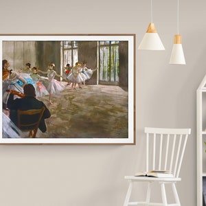 Rehearsal in the Studio by Edgar Degas Fine Art Print - Poster Paper or Canvas Print / Gift Idea / Wall Decor