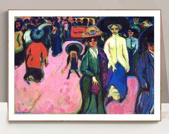 Nollendorfplatz - Ernst Ludwig Kirchner Hand-painted Oil Painting