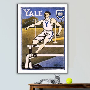 Vintage High Jump Sport Poster - Poster Paper or Canvas Print / Gift Idea / Wall Decor