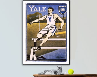 Vintage High Jump Sport Poster - Poster Paper or Canvas Print / Gift Idea / Wall Decor