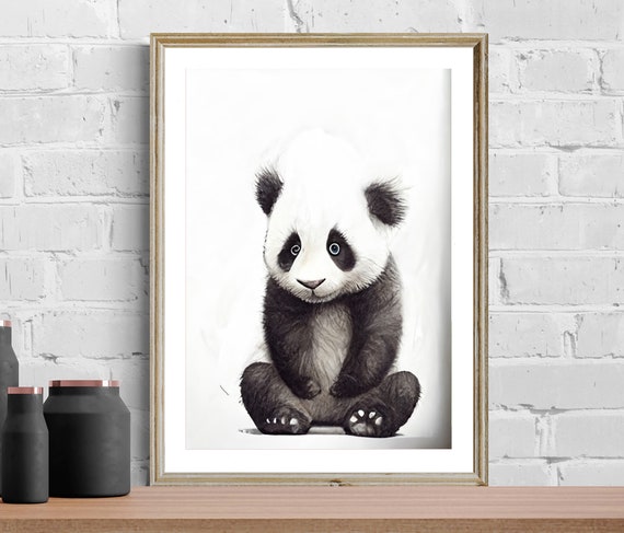 Baby Panda Fine Art Print - Animal Art, Panda Poster, Nursery Art, Gift  Ideas, Wall Decor