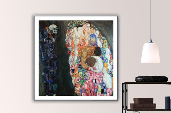 Death and Life by Gustav Klimt Fine Art Poster Symbolist | Etsy