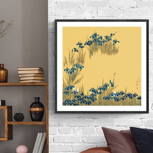 Irises by Sakai Hoitsu, Fine Art Print, Asian Wall Décor, Japanese Artwork, Botanical Poster, Ukiyo-e Print, Colorful Décor, Flower Painting