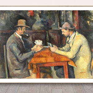 De kaartspelers door Paul Cezanne Fine Art Print - Poster Papier of Canvas Print / Cadeau Idee / Wall Decor