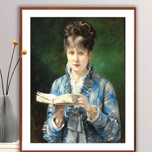Il lettore di Edouardo Leon Garrido Fine Art Print - Carta per poster, stampa su tela / Idea regalo / Decorazione da parete