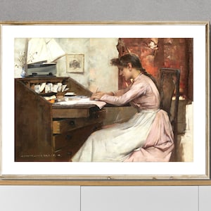 La carta de Albert Chevallier Taylor Fine Art Print - Papel de póster o impresión de lienzo / Idea de regalo / Decoración de pared