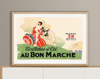 René Vincent: Toilettes d'Ete Vintage Fashion Poster Print