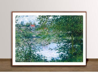 Monet Print: View Through Trees, Landscape Art