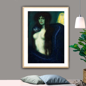 The Sin by Franz Von Stuck Fine Art Print - Poster Paper or Canvas Print / Gift Idea / Wall Decor