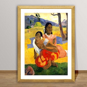 Nafea faa ipoipo, When will you Marry by Paul Gauguin Fine Art Print - Figurative Painting / Gift Idea / Tahitian Women Wall Art