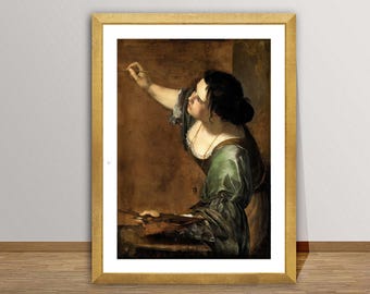Artemisia Gentileschi: Allegory of Painting Fine Art Print