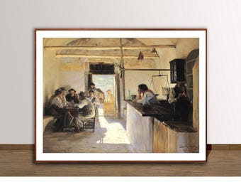 Peder Severin Kroyer Tavern Art Print: Impressionist Bar Decor