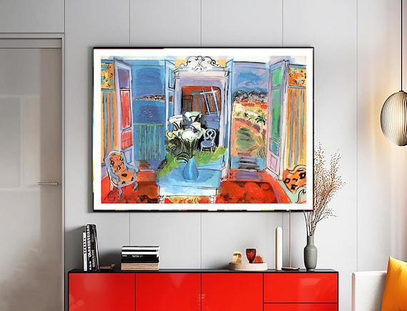 Raoul Dufy Open Window Print: Interior Modernist Art - Etsy Israel