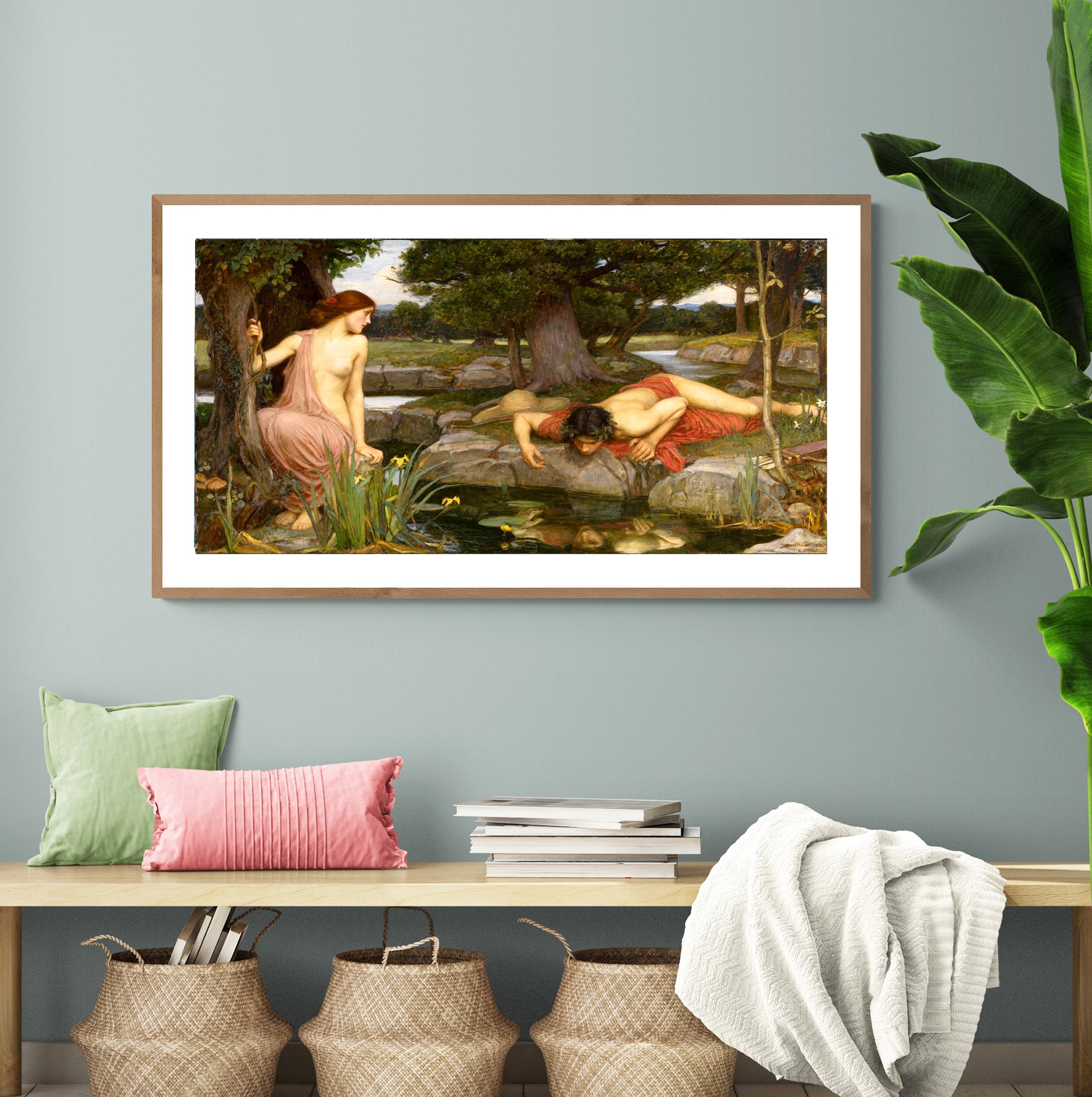 Echo and Narcissus by John William Waterhouse Fine Art Print | Etsy