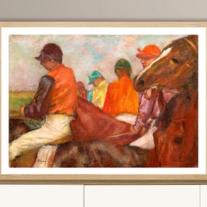 The Jockey by Edgar Degas Fine Art Print  - Horse Lovers, Racing Lovers, Wall Decor