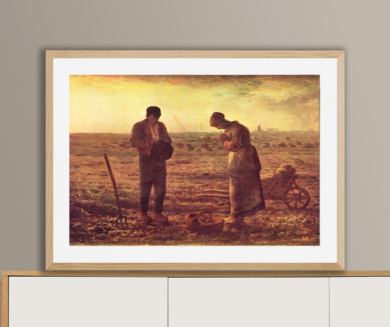 The Angelus by Jean François Millet Fine Art Print Realistic - Etsy