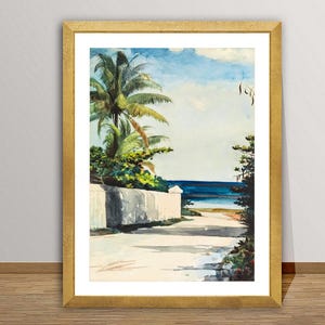 Road in Nassau by Winslow Homer Fine Art Print - Landscape Art / Gift Idea / Wall Decor