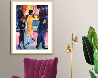 Nollendorfplatz - Ernst Ludwig Kirchner Hand-painted Oil Painting