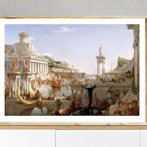 The Course of Empire  Consummation by Thomas Cole Fine Art Print -  Poster Paper or Canvas Print / Gift Idea / Wall Decor