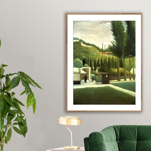 The Toll Gate von Henri Rousseau Fine Art Print - Poster auf Papier oder Leinwand / Geschenkidee / Wand-Dekor