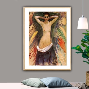 Le mani di Edvard Munch Fine Art Print - Carta per poster o stampa su tela / Idea regalo / Decorazione da parete