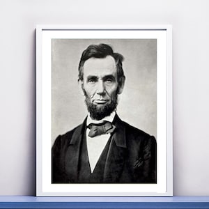 Abraham Lincoln Portrait Photograph, 1683 by Alexander Gardner Fine Art Print - 16th President of the United States