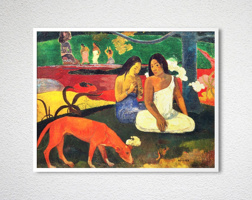 Gauguin Print Wall Art Art Print Post Impressionism Art Wall Decor Paul Gauguin Exhibition Poster Arearea