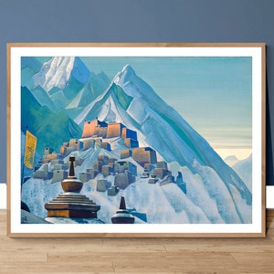 Tibet Himalayas by Nicholas Roerich  Fine Art  Print - Landscape Print / Gift Idea / Wall Decor