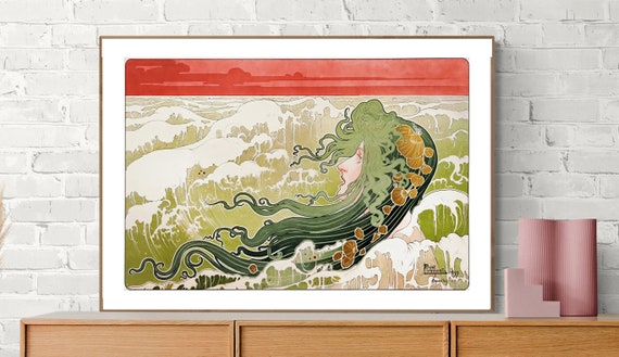 Henri Ideas, Livemont the La by Nautical Fine - Seascape Decor Art, Art, Wall Vague, Etsy Print Wave Privat Art Gift