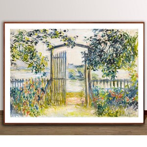 La Porte Du Jardin A Vetheuil by Claude Monet, Fine Art Print - Poster Paper or Canvas Print / Wall Decor