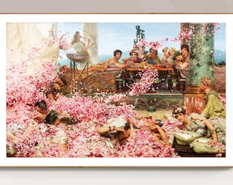 Roses of Heliogabalus Art Print: Alma-Tadema Painting, Greek Mythology