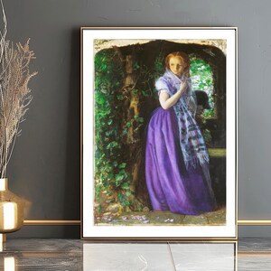 April Love by Arthur Hughes Fine Art Print - Figurative Painting / Gift Idea / Wall Decor