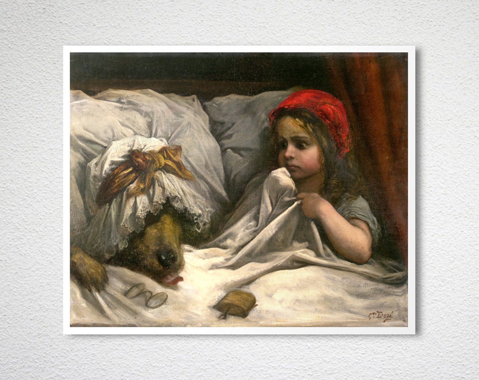 Le Petit Chaperon Rouge by Gustave Dore Fine Art Print | Etsy